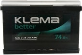 Автомобильный аккумулятор Klema Better 6CТ-74А(0) (74 А·ч)