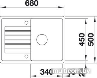 Кухонная мойка Blanco Zia 45 S Compact (шампань)