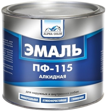 Эмаль Alpha Color ПФ-115 (1.9 кг, серый)