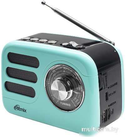 Радиоприемник Ritmix RPR-033 (лазурный)