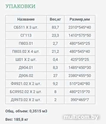 Шкаф распашной Уют Сервис Гарун-К 513.05 (молочный дуб)