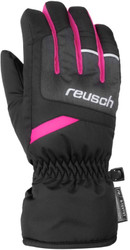 Горнолыжные перчатки Reusch Bennet R-Tex XT 6061206 7771 (р-р 6, черный/розовый)