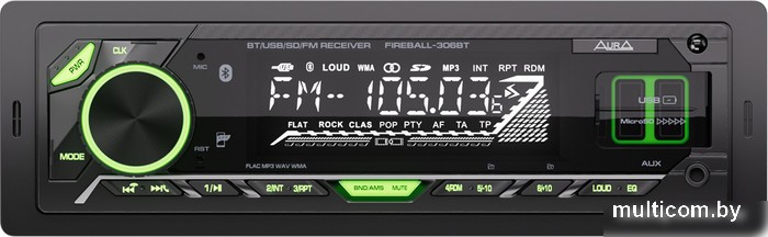 USB-магнитола Aura Fireball-306BT
