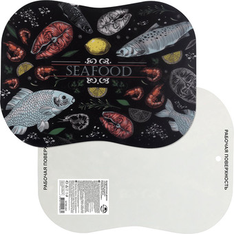 Разделочная доска Мультидом Рыбное ассорти МТ80-442