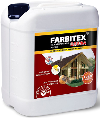 Пропитка Farbitex Олифа на натуральном масле 5 л