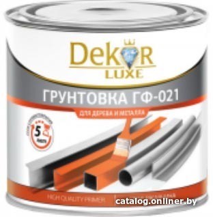 Алкидная грунтовка Dekor ГФ-021 (1.8 кг, красно-коричневый)