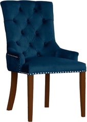 Интерьерное кресло Atreve Duke (синий BL86/орех)