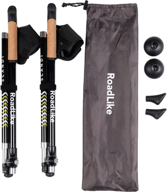 Палки для скандинавской ходьбы RoadLike Scandi 405409 (желтый)