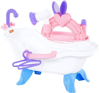 Ванночка для кукол Полесье №3 с аксессуарами 47267 (в пакете)