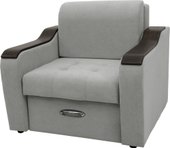 Кресло Сириус Лидер-3 НПБ 105x110 (Eva 08 велюр светло-серый)