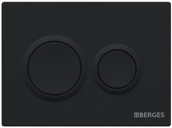 Панель смыва Berges Wasserhaus Novum O5 040065 (черный матовый)