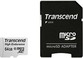 Карта памяти Transcend microSDXC HE (Class 10) UHS-I 64GB + адаптер [TS64GUSDXC10V]