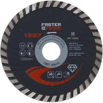 Отрезной диск алмазный Faster Tools 1987