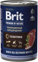 Brit Premium by Nature с телятиной 410 г