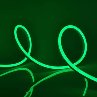 Гибкий неон Uniel ULS-N11-2835-120LED/m-8mm-IP67-DC24V-10W/m-15M-GREEN