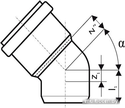 Ostendorf отвод KGB 160x45°