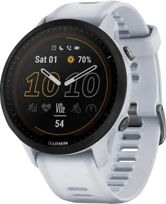 Умные часы Garmin Forerunner 955 Solar (белый камень)