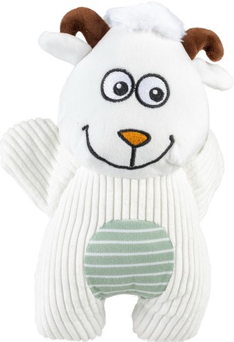 Игрушка для собак Duvo Plus Плюшевая овечка 13441/DV (белый)