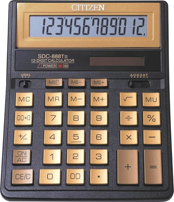 Бухгалтерский калькулятор Citizen SDC-888 TII GE
