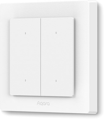 Выключатель Aqara Light Switch H2 EU WS-K08D 2 клавиши (белый)