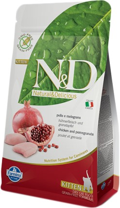 Сухой корм для кошек Farmina N&D Grain Free Chicken & Pomegranate Kitten 5 кг