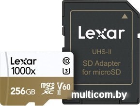 Карта памяти Lexar LSDMI256CBEU1000R microSDXC 256GB + адаптер