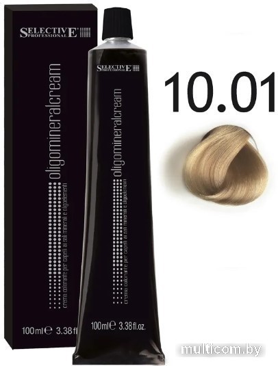 Крем-краска Selective Professional Oligomineral Cream 10.01 861001 (100 мл, экстра светлый блондин пепельный)