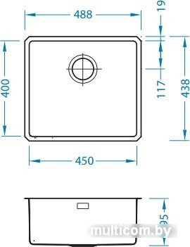 Кухонная мойка Alveus Kombino 40 [1100236]
