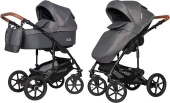 Универсальная коляска Riko Basic Bella Life (2 в 1, 06, anthracite)