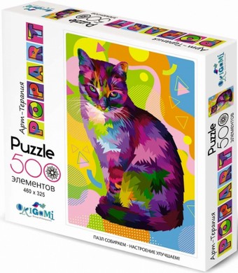 Пазл Origami Game Popart. Кошка 5564 (500 эл)