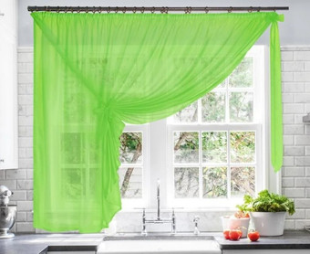 Тюль Nivasan Лейла-17 2.9x1.7 м (салатовый)