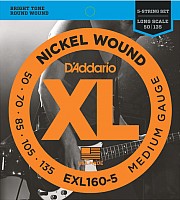 Струны для гитары D'Addario EXL160-5 50-135