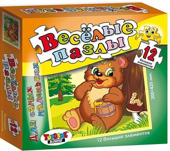 Пазл Topgame Веселые пазлы. Медвежонок с медом 01245