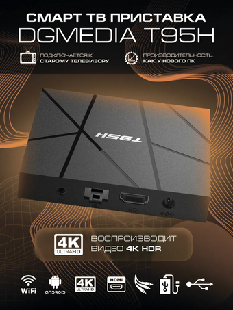 Смарт-приставка DGMedia T95H 2GB/16GB