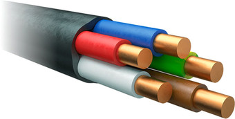 Кабель силовой Поиск-1 ВВГнг(A)-LS 5x4.0 1347808169287 (105 м, бухта)