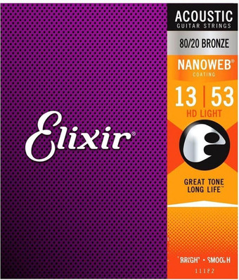 Струны для гитары Elixir Strings 11182 13-53 HD Light