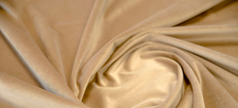 Комплект штор Decoretto Бархат премиум БП-К7 2x2.6 м (бежевый, 2 шт)