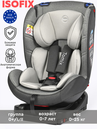 Детское автокресло Tomix Diamond DS30 Isofix (серый)