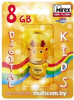 USB Flash Mirex DRAGON YELLOW 8GB (13600-KIDDRY08)