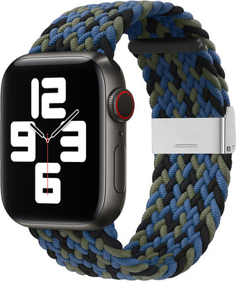 Ремешок Hurtel Strap Fabric для Apple Watch Ultra/8/7/6/SE/5/4/3/2, 49мм/45мм/44мм/42мм (синий)