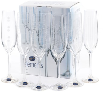 Набор бокалов для шампанского Bohemia Crystal Elements 40729/379712/190