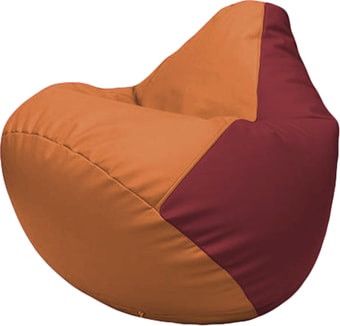 Кресло-мешок Flagman Груша Макси Г2.3-2021 (оранжевый/бордовый)