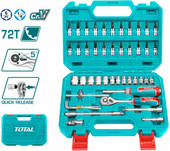 Набор трещотка с головками и битами Total TTHT141462 (46 предметов)
