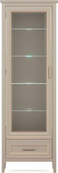 Шкаф-витрина BRW Classic REG1W1SZK с подсветкой (глиняный серый)