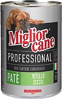 Консервированный корм для собак Migliorcane Professional Pate Veal 400 г