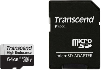 Карта памяти Transcend microSDXC TS64GUSD350V 64GB (с адаптером)