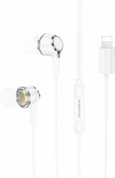 Наушники Borofone BM90 USB Lightning (белый)