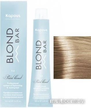 Крем-краска для волос Kapous Professional Blond Bar с экстрактом жемчуга BB 036 медовая роса