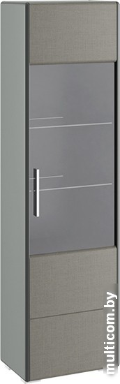 Шкаф-витрина Трия Наоми ТД-208.07.25 (джут/серый)