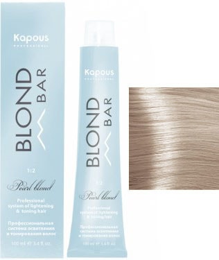 Крем-краска для волос Kapous Professional Blond Bar с экстрактом жемчуга BB 026 млечный путь